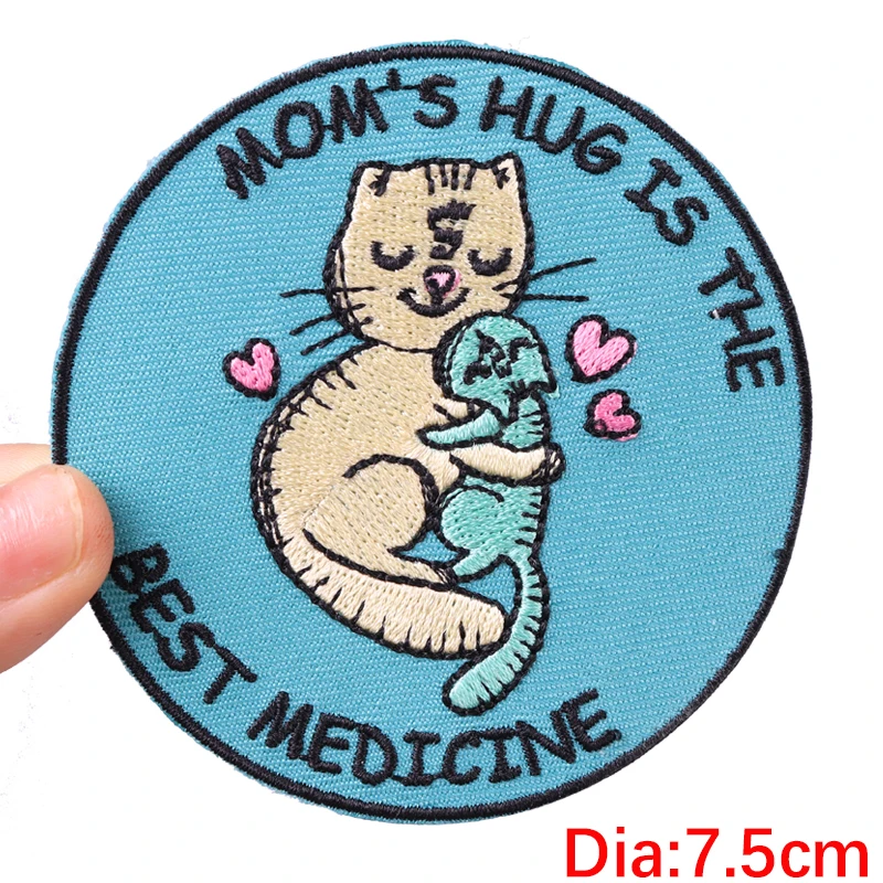 Parches bordados con letras de estilo de dibujos animados para ropa, parches termoadhesivos con letras de animales, pegatinas para ropa - imagen 5