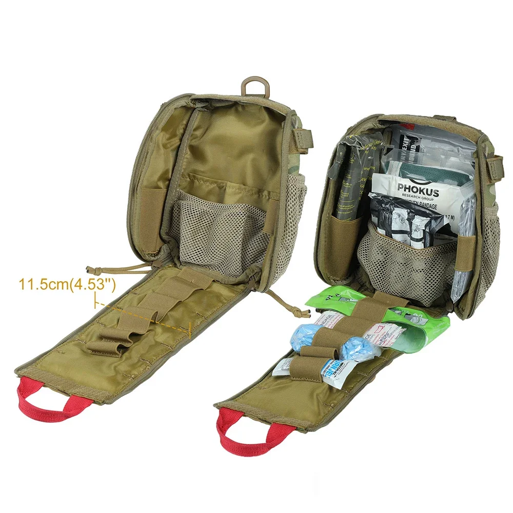 Bolsa de primeros auxilios, Kit de supervivencia, táctica, desmontaje rápido, bolsa IFAK, bolsa de caza para acampar, equipo de riñonera - imagen 5