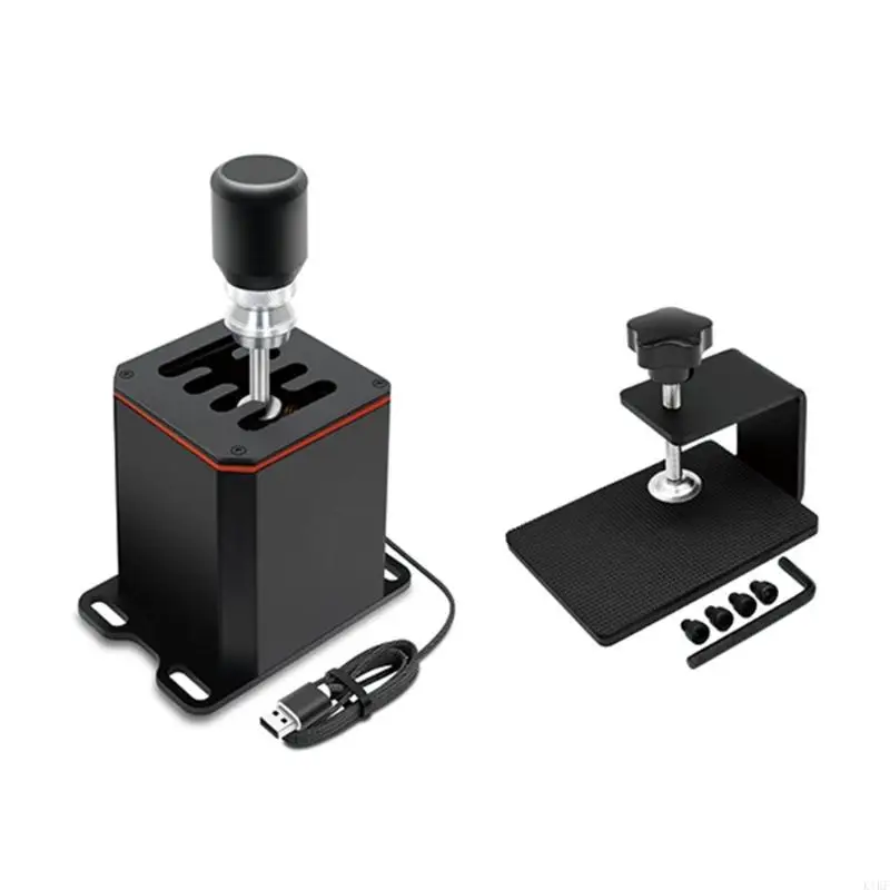 Palanca cambios carreras ajustable en altura, simuladores USB, fácil instalación, mejora experiencia juego, para - imagen 2