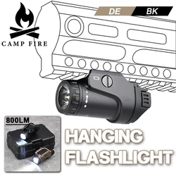 Linterna colgante de pistola de Metal táctica Airsoft de 800 lúmenes, luz exploradora multifuncional para caza al aire libre para riel Picatinny de 20MM