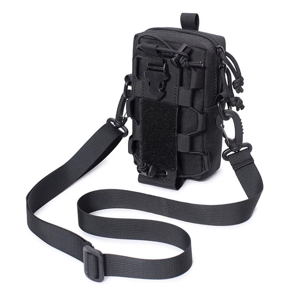Bolsa portabotellas MOLLE – Riñonera EDC táctica para camping