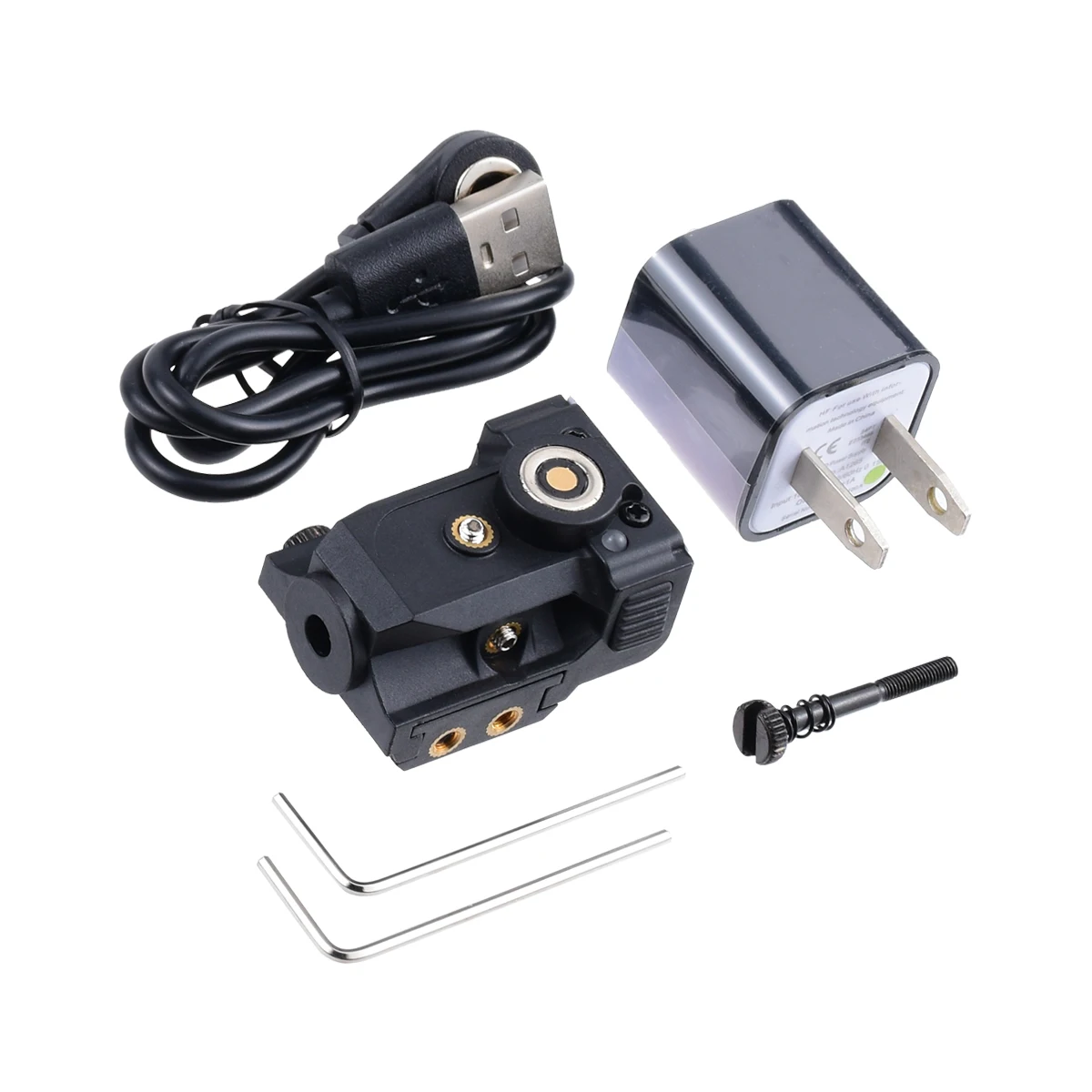 USB verde la-ser para Glock 43X 19 G43X MOS rojo la-ser mira magnética recargable para pistola Picatinny compacto de perfil bajo - imagen 3