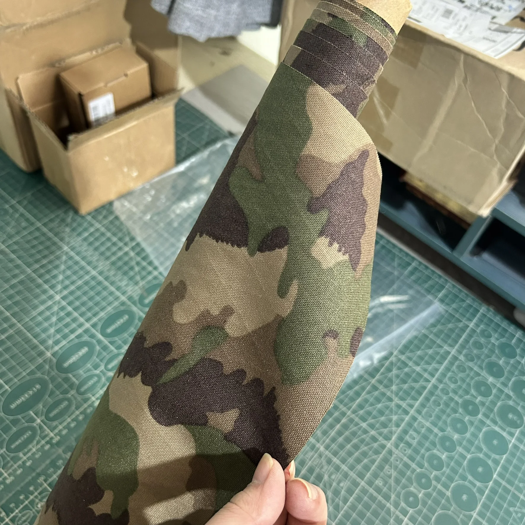 Táctico TAZ16 nuevo camuflaje suizo 1m L x 140cm W 500D Nylon X-PAC compuesto diamante rejilla impermeable ligero equipo al aire libre - imagen 3