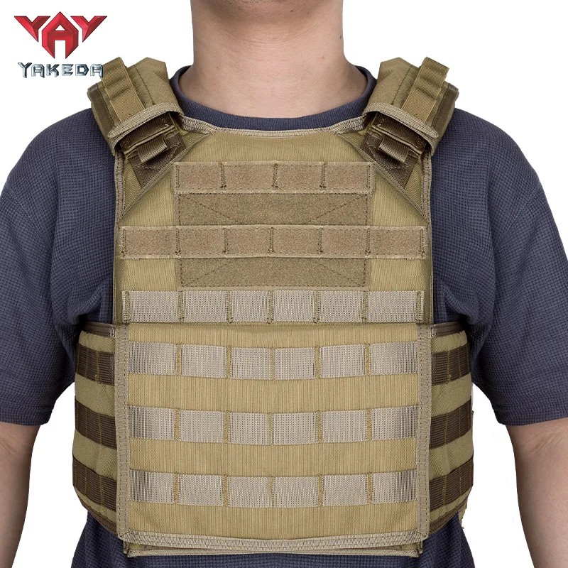 YAKEDA Chaleco táctico MOLLE protector camuflaje aire libre - imagen 3