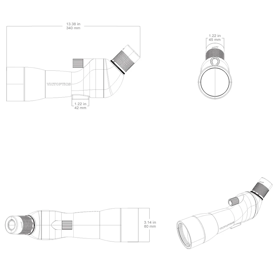 Monocular con zoom de alta potencia con trípode, resistente al agua y a prueba de niebla para observación de aves, caza y tiro al objetivo - imagen 3
