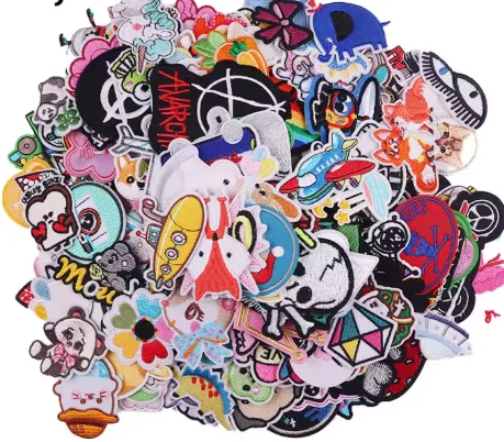 20 piezas mezcla de parches de envío aleatorio, venta al por mayor, al aire libre/dibujos animados/letras, parche bordado para coser, parches para planchar para ropa, pegatina para sombrero - imagen 3