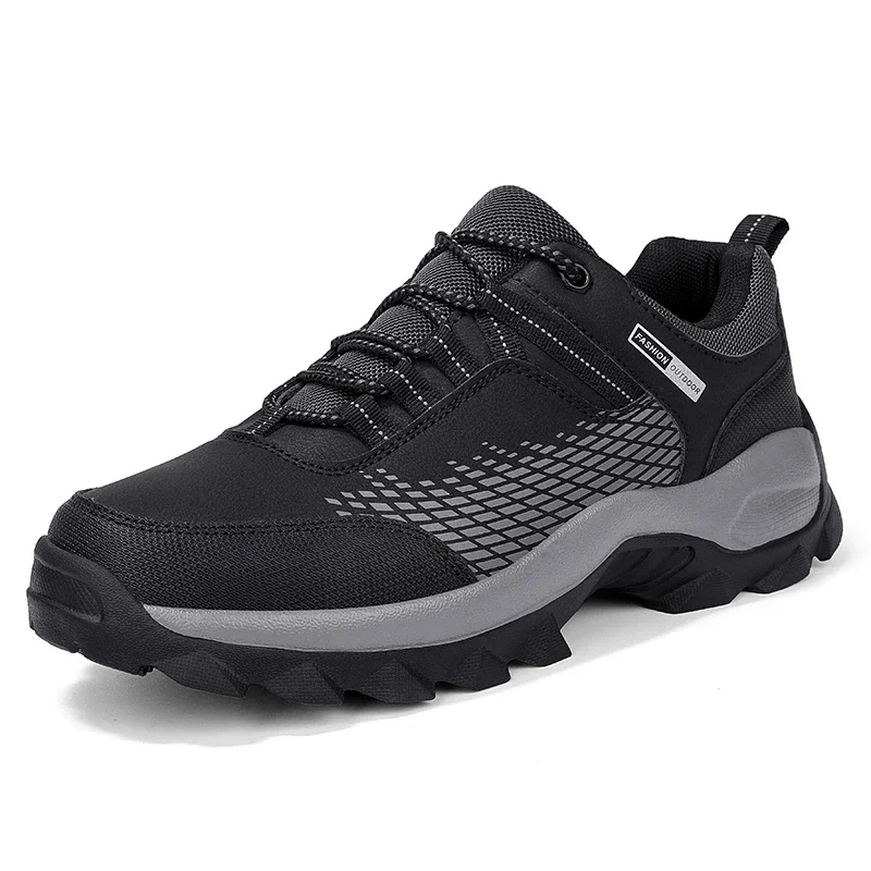 Zapatos de senderismo para hombre, botas de combate impermeables, zapatos informales antideslizantes para hombre, nuevas zapatillas de entrenamiento resistentes al desgaste para exteriores 2025 - imagen 3