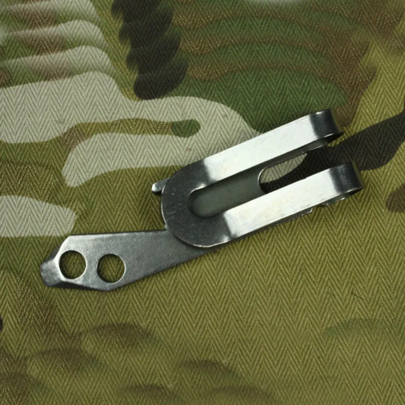 Cartera multifuncional portátil de acero inoxidable para exteriores, abridor de Clip para la cintura, Kit de viaje, accesorios para senderismo