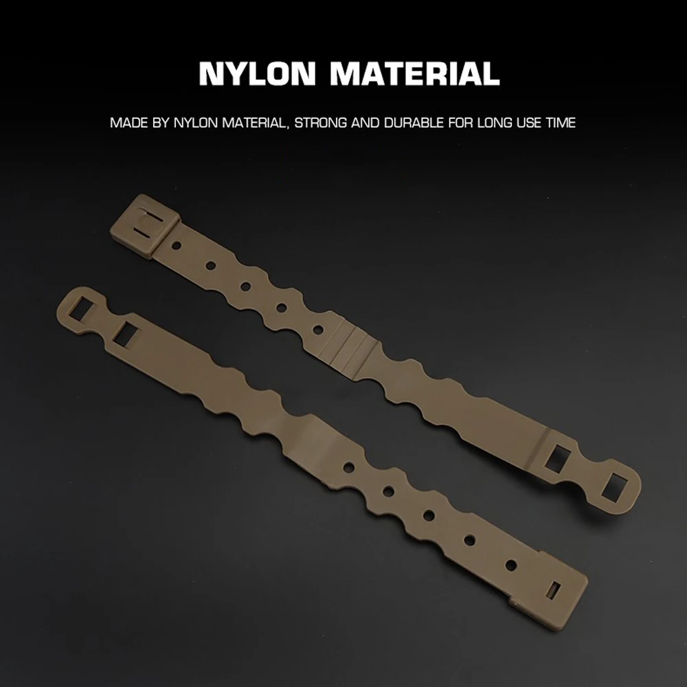 Sistema Molle táctico de 2 piezas, Clips de nailon, hebilla de correa, banda de liberación rápida, cinturones militares de caza, Clips de fijación - imagen 2