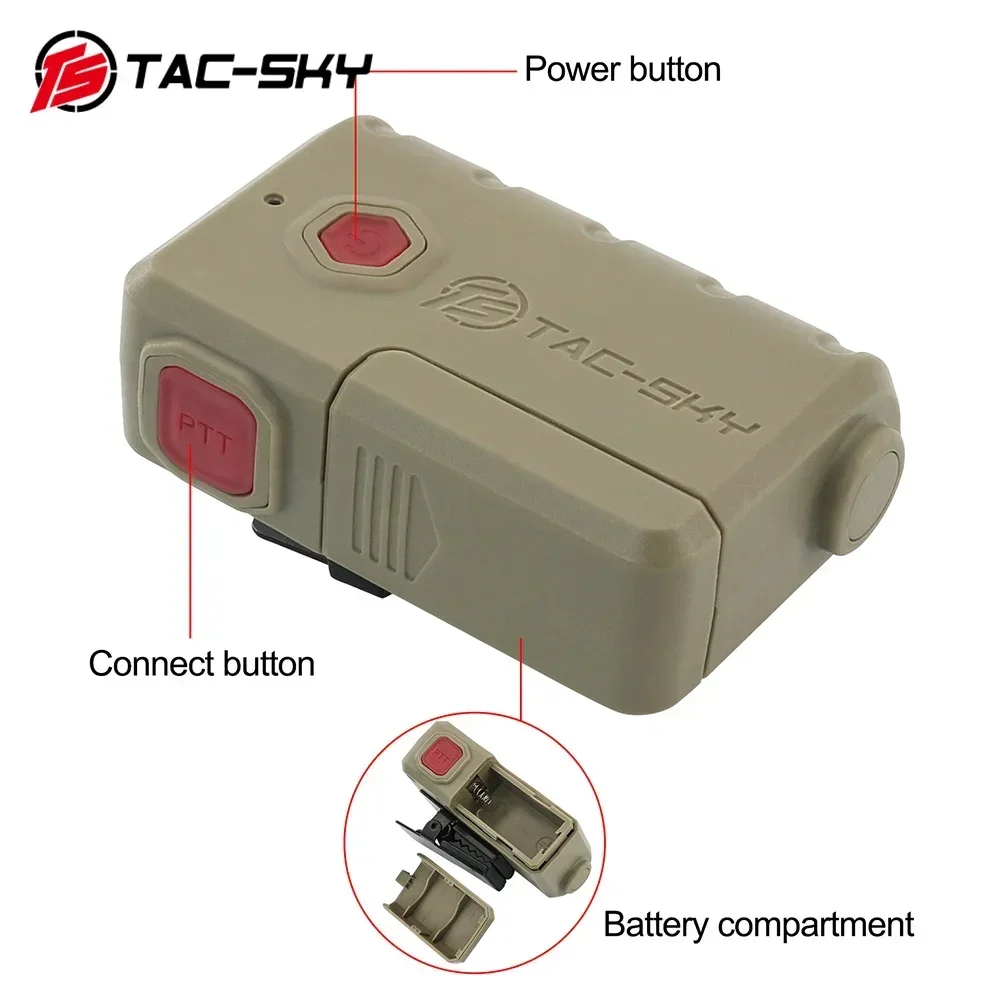 Adaptador de auriculares tácticos TAC-SKY para adaptador Bluetooth para auriculares de tiro COMTAC SORDIN orejeras electrónicas de caza - imagen 4