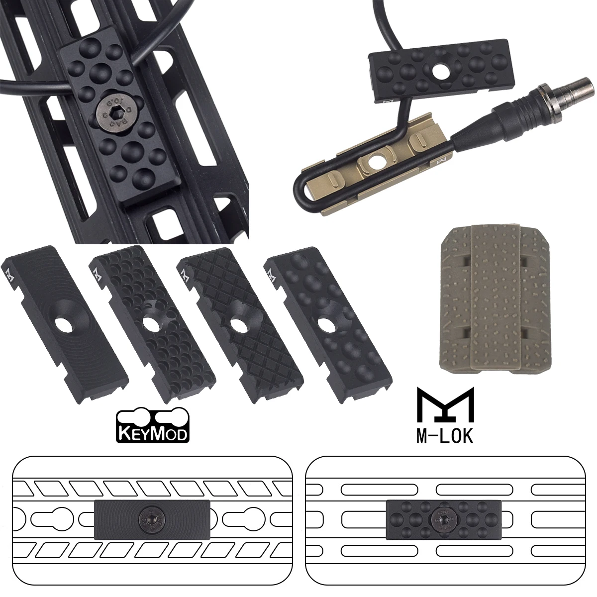 Clip BCM para cable táctico
