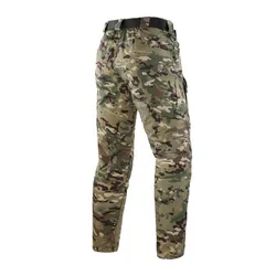 IX7 Pantalones entrenamiento transpirables – Hombre multi-bolsillos tela verano