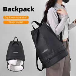 Mochila de natación con separación en seco y húmedo, bolsa de almacenamiento para gimnasio, deportes, vacaciones, playa, compartimento para zapatos, bolso grande de hombro para viajes al aire libre