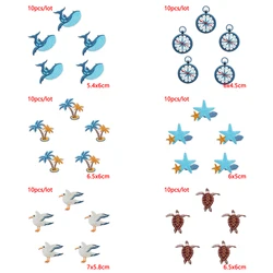 10 unids/lote de parches bordados para crucero de barco para ropa, parches para planchar ballena para decoración de apliques termoadhesivos