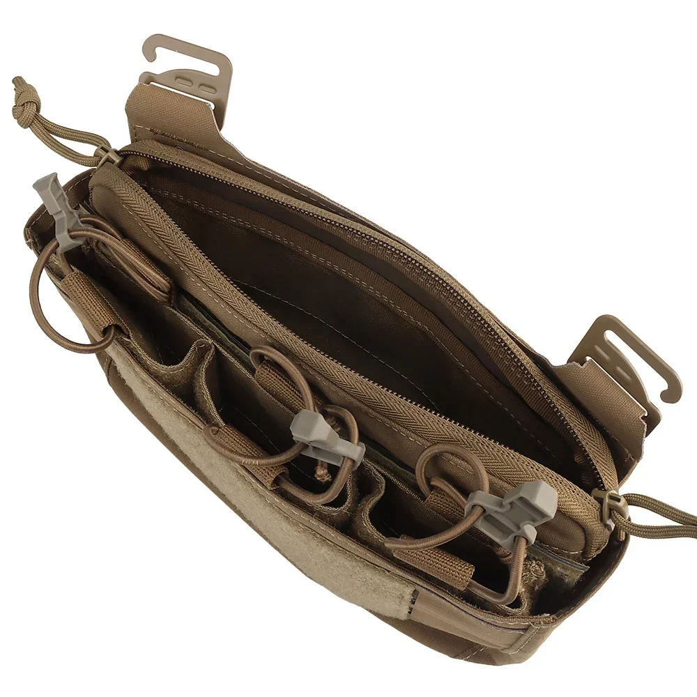 Gancho en G, solapa frontal de doble pila, Fanny Abdominal, Triple revista, bolsa Kangroo para chaleco portador de placa FCPC FCSK - imagen 5