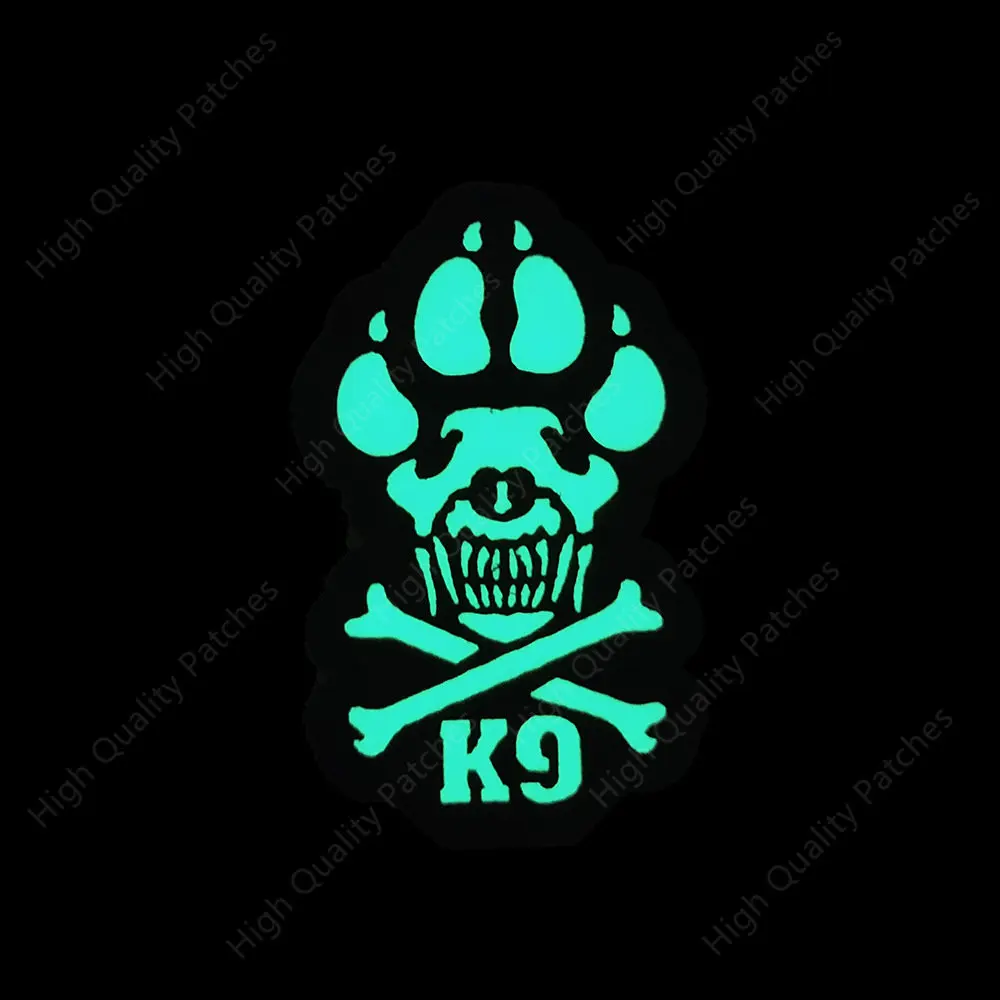 Pegatina mágica que brilla en la oscuridad, insignia reflectante para perros, parches infrarrojos, parche militar táctico - imagen 4