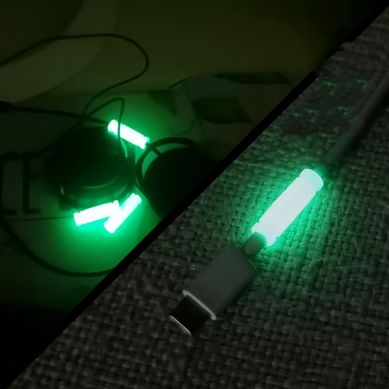 TPU multifuncional cuerda luminosa cola hebilla abierta cubierta de luz nocturna tapa de cierre de Paracord tirador de cremallera marcadores tácticos - imagen 4