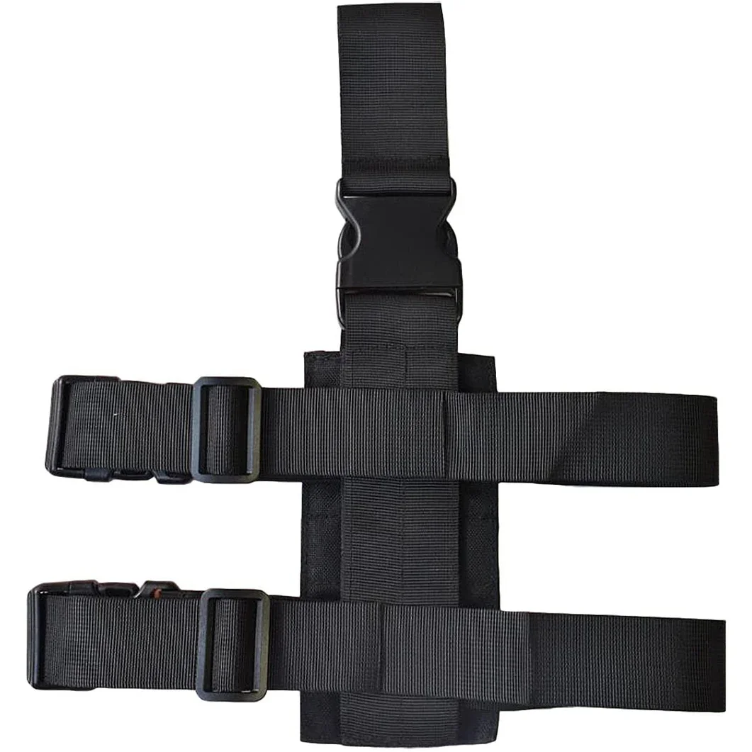 Plataforma táctica de pierna caída, plataforma MOLLE para muslo con cinturón ajustable y correas para el muslo, módulo Molle con bolsa EDC para teléfono Molle - imagen 4