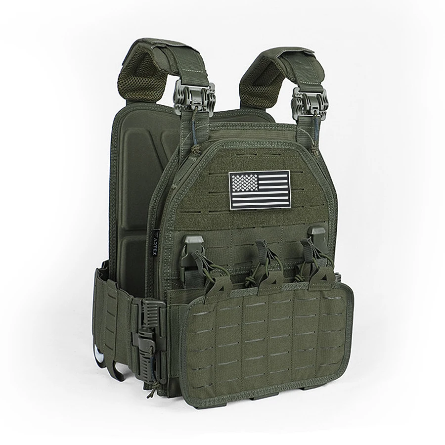 Hunting vest, outdoor auxiliary quick release vest, multifunctional, wear-resistant, breathable - imagen 2