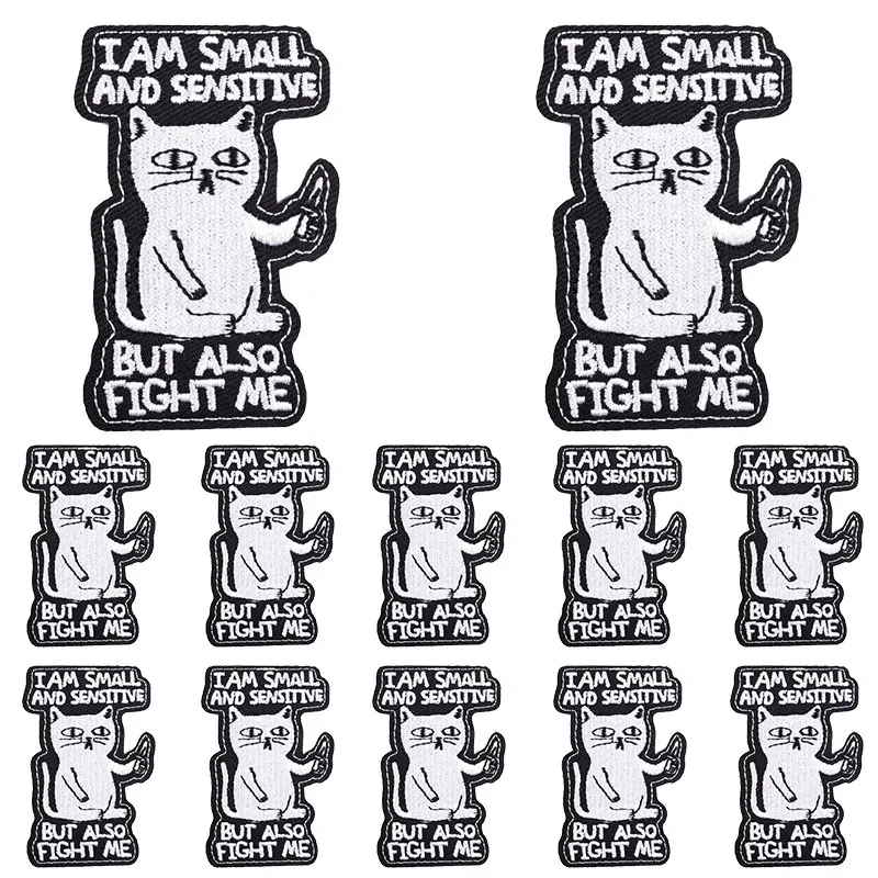 Parche bordado Hippie gato con calavera termoadhesivo para planchar - imagen 5
