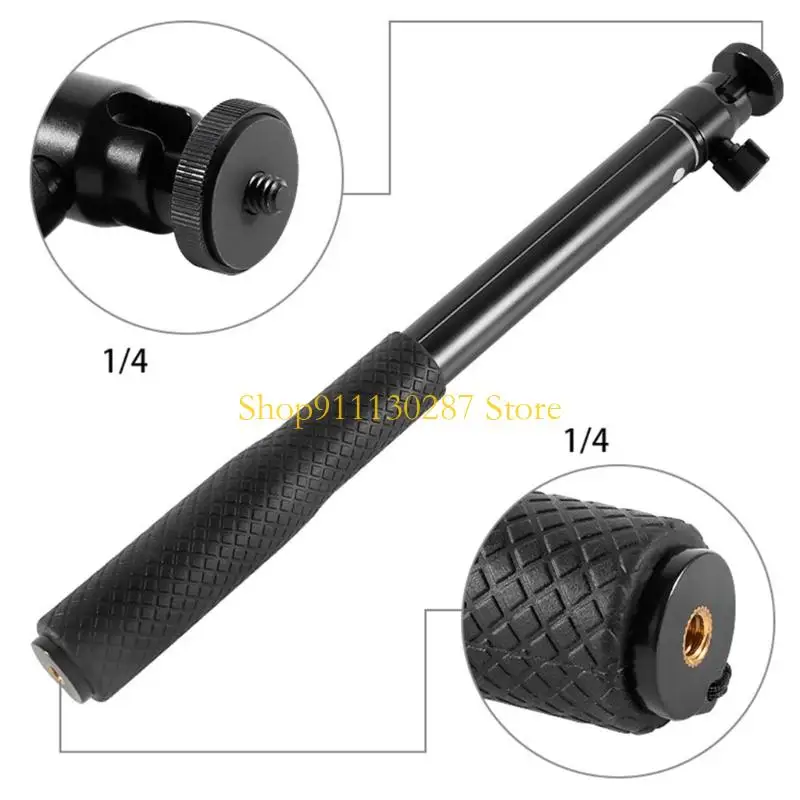 J1HC-Palo Selfie giratorio con cabeza bola, estabilizador mano longitud ajustable para cámaras deportivas, teléfonos - imagen 3