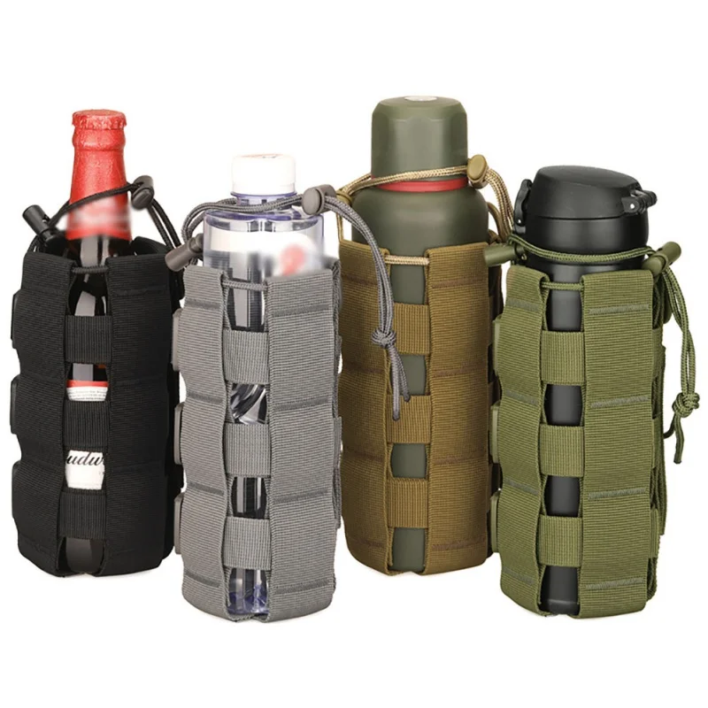 Bolsa militar Molle para botella de agua, bolsa táctica mejorada para viaje, senderismo, soporte para botella de agua, hervidor de agua - imagen 4