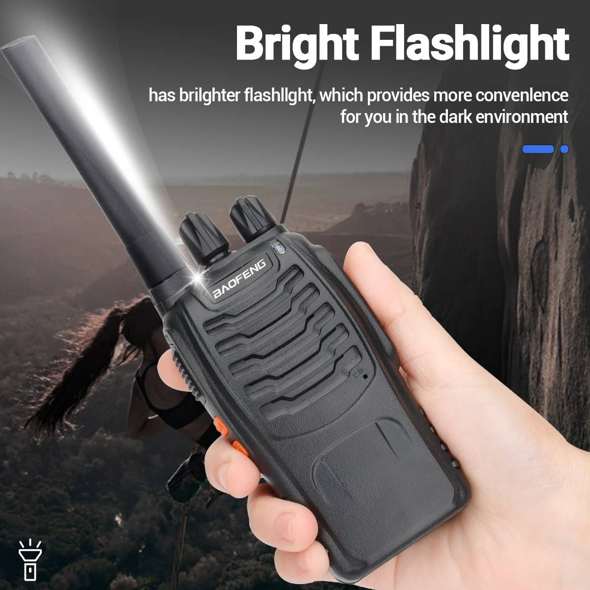 BAOFENG BF-88E walkie talkie PMR 446MHz multicanal caza radioafición - imagen 4