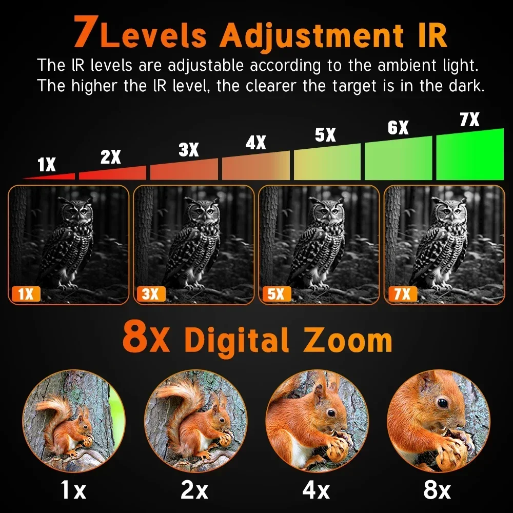 Telescopio de gafas de visión nocturna Digital NV8000, binoculares para casco, grabación de vídeo/audio con Sensor de 3M 1080P para vigilancia de caza - imagen 5
