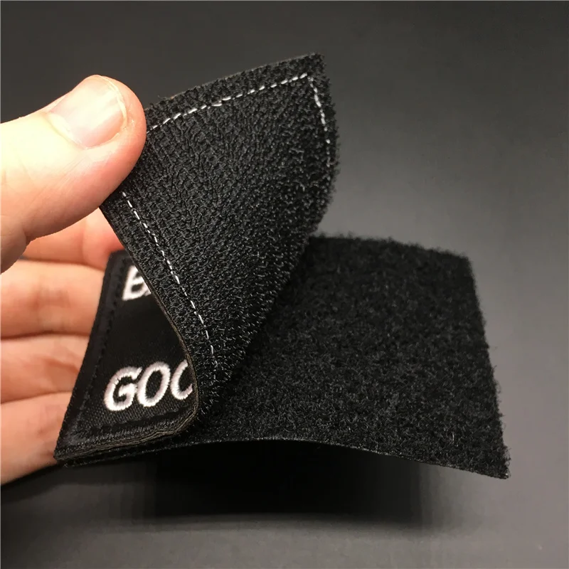 Parches de texto para ropa, insignias bordadas en mochila, pegatinas para ropa, costura, decoración DIY, apliques, rayas, gancho - imagen 3