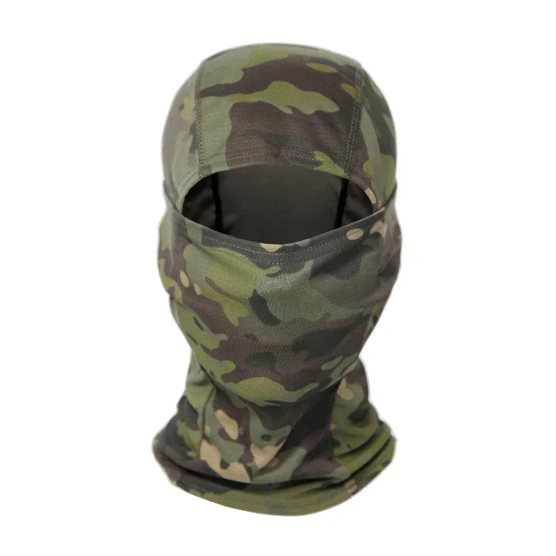 Pasamontañas de camuflaje, máscara facial completa para esquí, bicicleta, ciclismo, cubierta para la cabeza, bufanda, malla de secado rápido, máscara para montar al aire libre, gorra Airsoft para hombres - imagen 2
