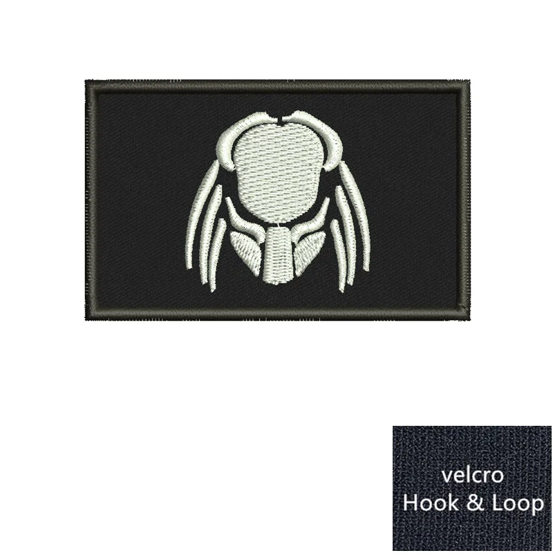Parche táctico bordado calavera – Velcro para mochila o chaqueta - imagen 4