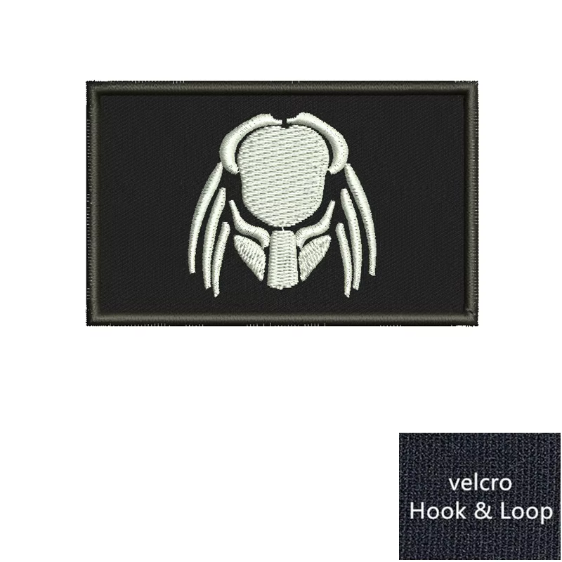 Parche táctico bordado calavera – Velcro para mochila o chaqueta - imagen 4