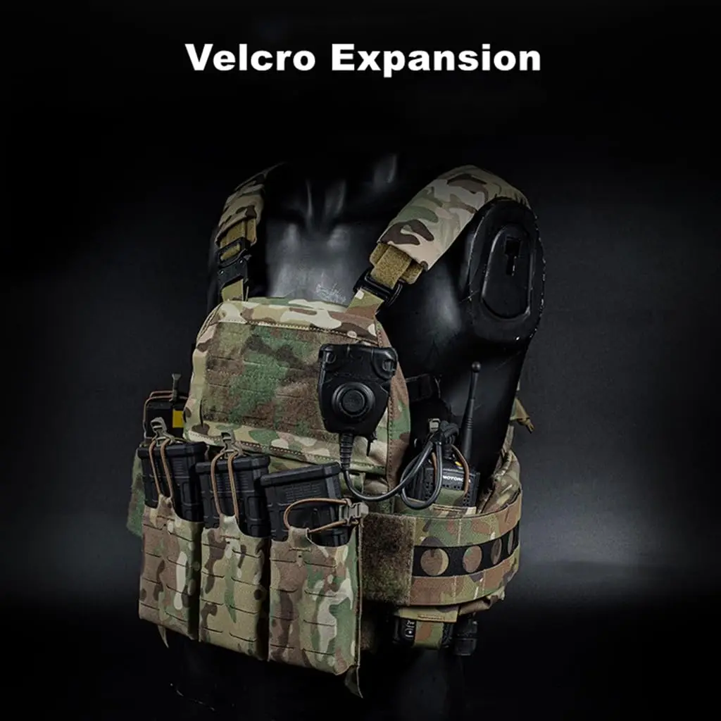 Bolsillos laterales tácticos V5 PC V2, soporte elástico para Radio, bolsa Wingman, almacenamiento, fijación de cable vibratorio, accesorios para chaleco de caza - imagen 3