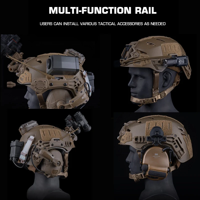 Team Wendy-riel de montaje para cascos, riel de guía de repuesto para Bulletproof 2,0 y 3,0, accesorios para cascos - imagen 3