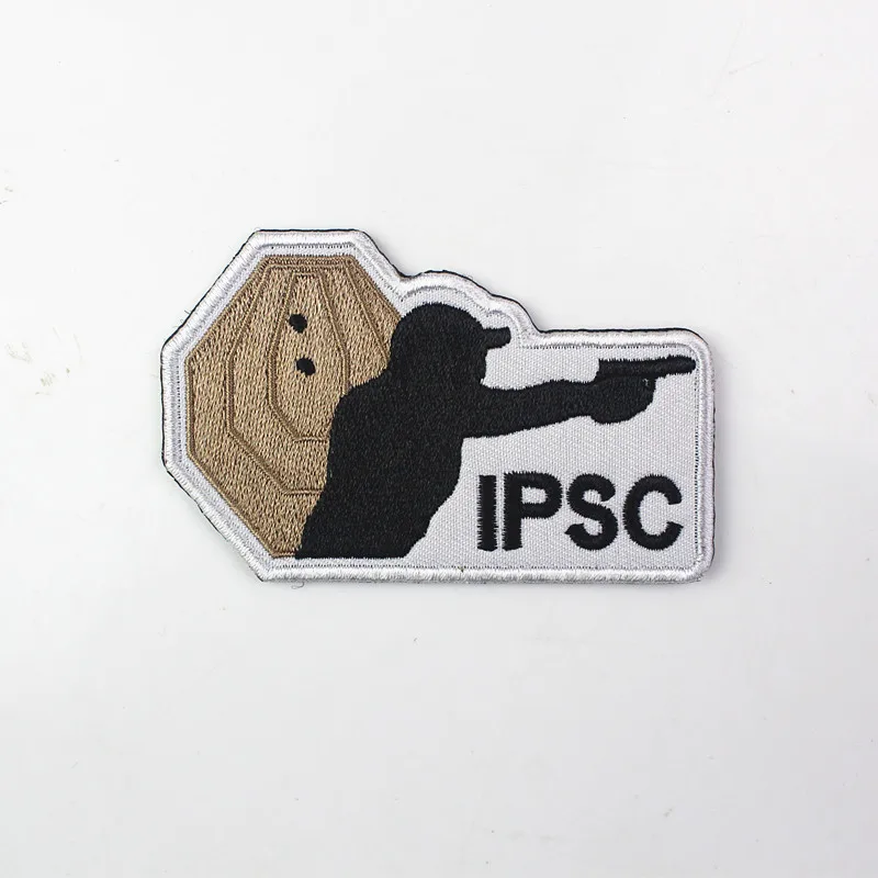 IPSC bolso bordado accesorio insignia entusiasta militar morale mochila, ropa, brazalete, casco DIY, chaleco, parche de gancho - imagen 4