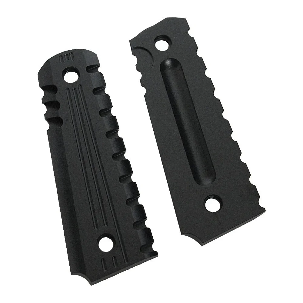 Cubierta de empuñaduras M1911/MEU de aleación de aluminio CNC para pistola de caza 1911, accesorios de agarre - imagen 3