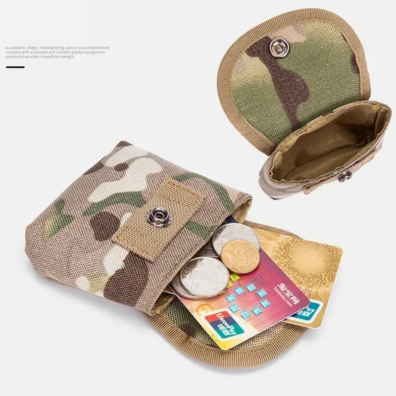 Bolsa EDC para acampar, Kit de viaje de repuesto para llaves, monedero, caza al aire libre, riñonera de camuflaje, accesorios tácticos, bolsa Molle - imagen 4