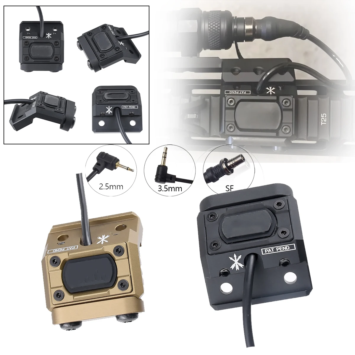 Interruptor táctico de presión UNITY Hot Mod para SureFire M600 - imagen 5