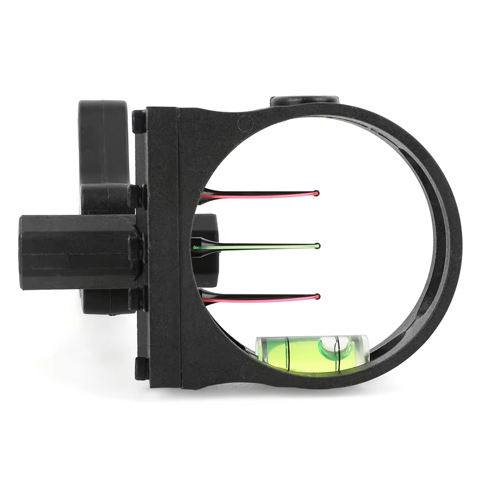 Mira para arco compuesto con fibra óptica ajustable, caza y tiro - imagen 2