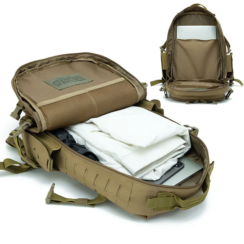 Mochila táctica militar de 45l para entrenamiento al aire libre, bolsa de gimnasio, senderismo, Camping, mochila de viaje, mochila láser Molle X287A - imagen 5