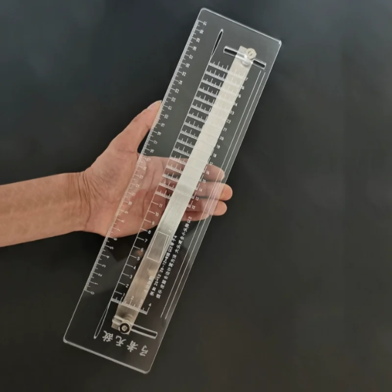 Tirachinas multifunción, regla cónica plana de cuero, banda de goma para tiro, accesorios de caza al aire libre - imagen 2