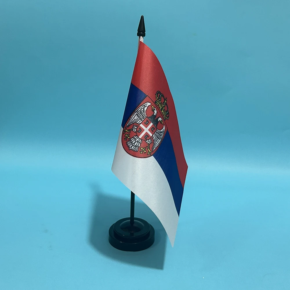 BANDERA DE SKY pabellón Serbia poliéster sobremesa nacional - imagen 5
