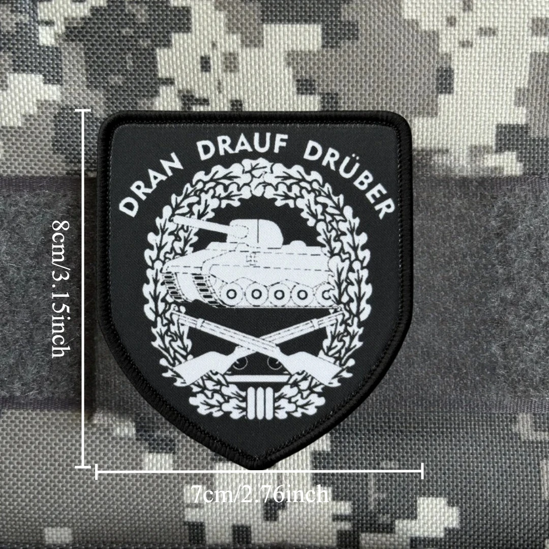 Parche táctico de tanques y moral de victoria, gancho y bucle del ejército, divertido equipo 2A, pegatina para mochila impresa para ropa, brazalete militar - imagen 2