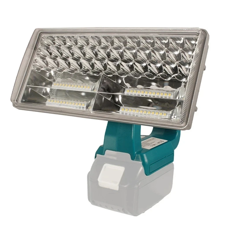Linterna LED de 9 pulgadas y 40W, luz de trabajo para Makita BL1430 BL1830, batería de litio de 18V, iluminación interior y exterior con USB - imagen 2