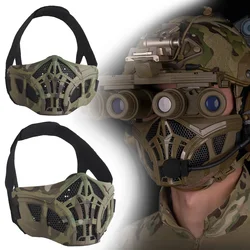 Cool Airsoft máscara media cara con gel de sílice - protección facial