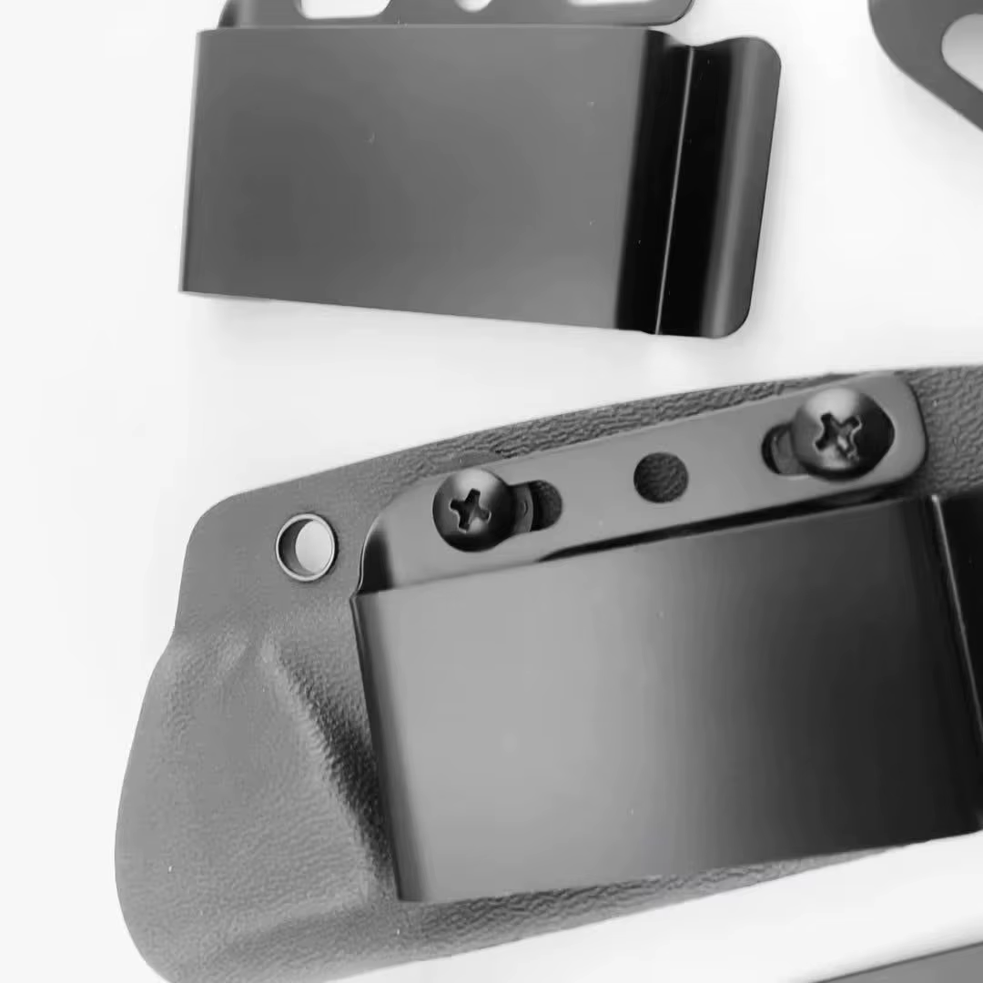 Clips de cinturón Kydex en acero inoxidable con tornillos para funda - imagen 2