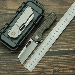 VANAX Yeager-M V3 Cuchillo plegable EDC de titanio para camping