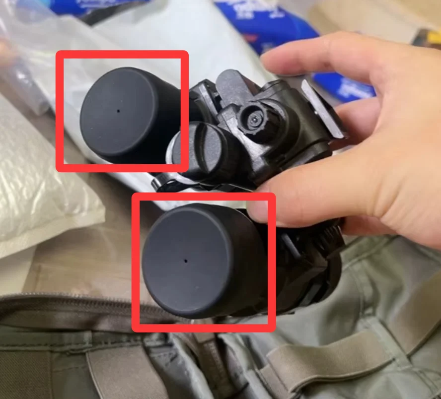 Cubierta suave elástica para lente táctica PVS31 NVG: apertura pequeña, obstáculo de luz diurna y a prueba de polvo