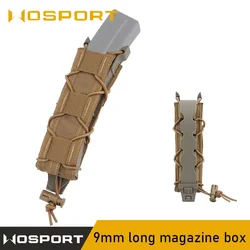 Caja para revistas de 9mm de largo, bolsa para revistas de tiro de caza, cubierta de liberación rápida para tiro con pistola de aire, caja para revistas individual multifuncional