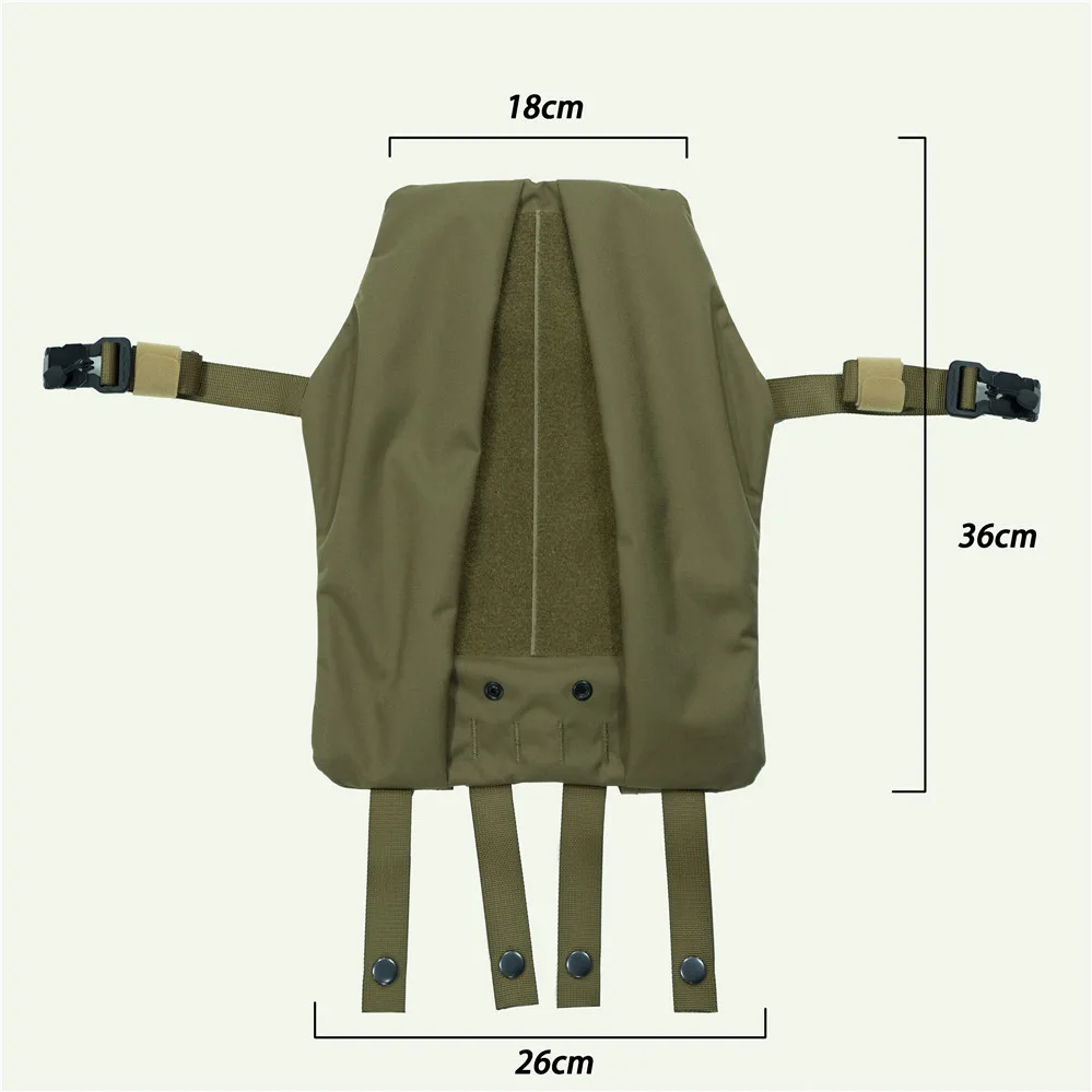 Bolsa de accesorios de bolsillo de canguro táctico, sistema Molle, hebilla magnética de extensión DIY - imagen 3